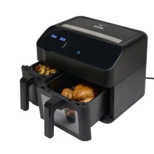 Maison Pradel Air Fryer Dual Zone – Friteuse à air chaud 2 bacs avec écran tactile digital